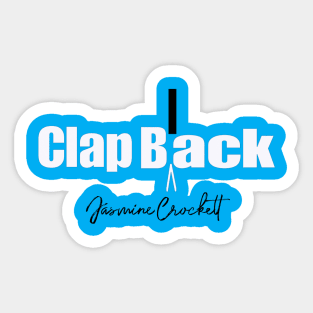 Clap Black - Jasmine Crockett - Front Sticker